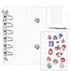 Agture Transparent Girl Seal Pad, Removable, Seal Binder, A7 Size,