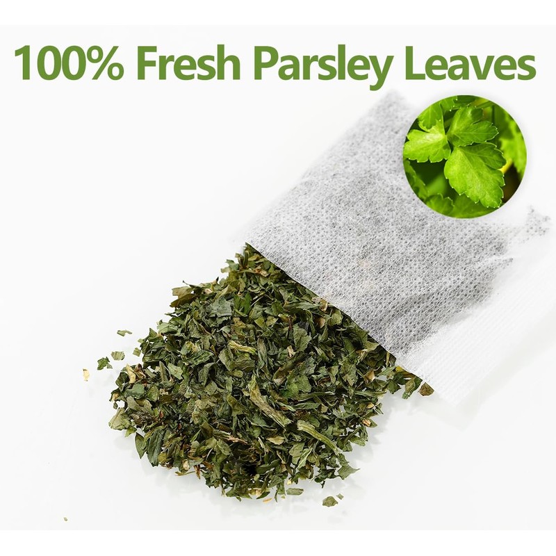 Premium 60 Parsley Tea Bags, Made with 100% Natural Parsley