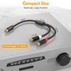 HOSONGIN RCA Splitter 1 Female to 2 Female Audio Cable