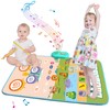 Musical Mat for Toddlers Floor Piano Keyboard Drum Carpet Waterproof
