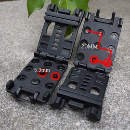Tactical 1-Pack Belt Clips Universal Utility EDC Belt Clip Outdoor Loops Camping Knife Blade Lock Large with Hardware for Holsters or Mag Pouches Sheath Tools