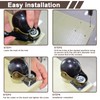 MYSIT 2 Inch Vintage Ball Casters Swivel Top Plate Caster