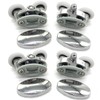 Set of 4 New Oval Butterfly Twin Wheel 23mm Shower