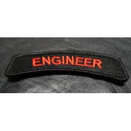 ENGINEER TAB 3.75 inch ACU TACTICAL TAB ROCKER MILITARY MORALE HOOK PATCH