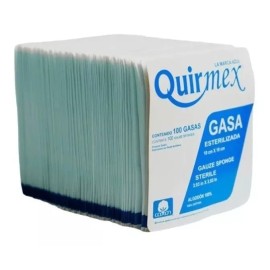 Quirmex 10x10cm gasa estéril 100 piezas