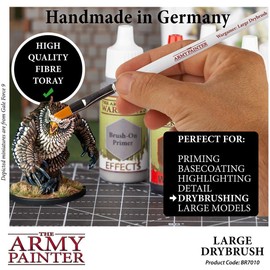 The Army Painter Wargamer:3pcs Large Drybrush- Hobby Miniature Model Paint Brush Set with Synthetic Toray Hair- Model Brushes, Miniature Paint Brushes for Miniature Painting The Army Painter Paint Set