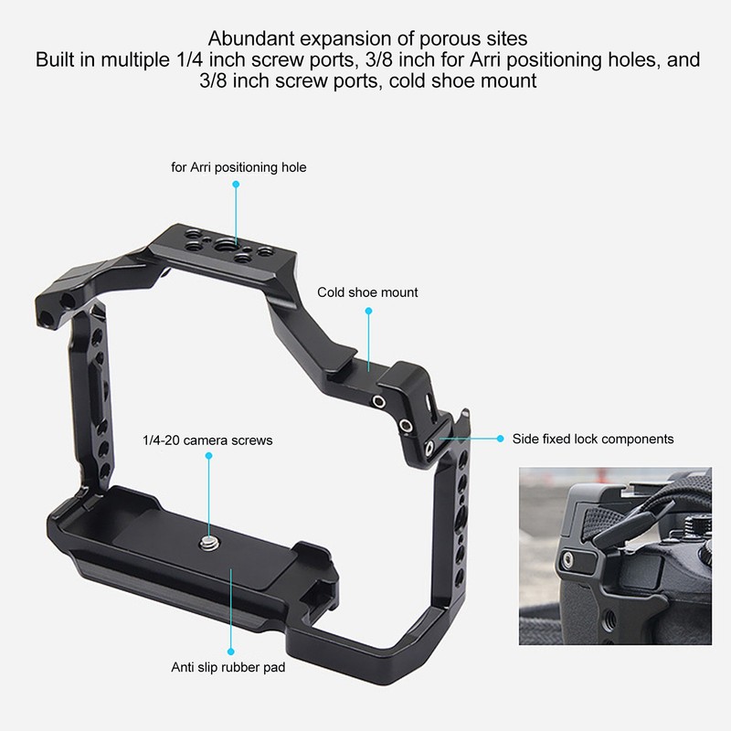 Full Camera Cage Aluminum Alloy Camera Cage Rig for S5