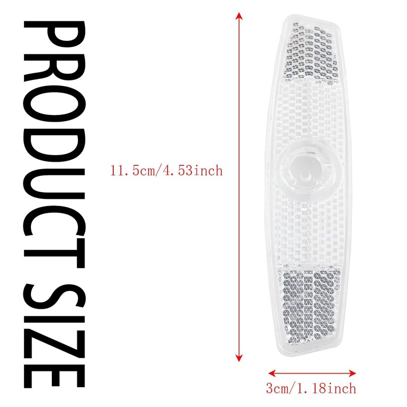 Lexziuo 8Pcs Bike Wheel Spoke Reflectors - Waterproof Cycling Safety