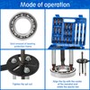 HQSSWUCH 21 in1 Bearing Puller, Bearing Puller Set, Inner Hole