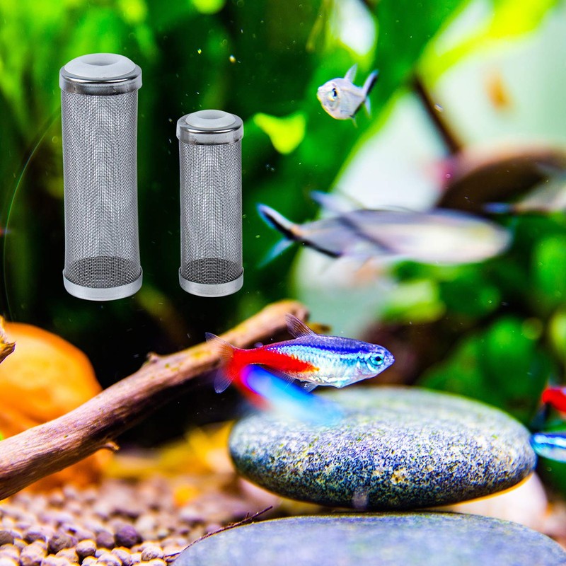 AUEAR, 2 Pack Stainless Steel Mesh Inflow Aquarium Filter Guard