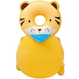Protector de cabeza para andador de bebé, ajustable, mochila de protección de cabeza de bebé, almohadilla de seguridad (tigre lindo)