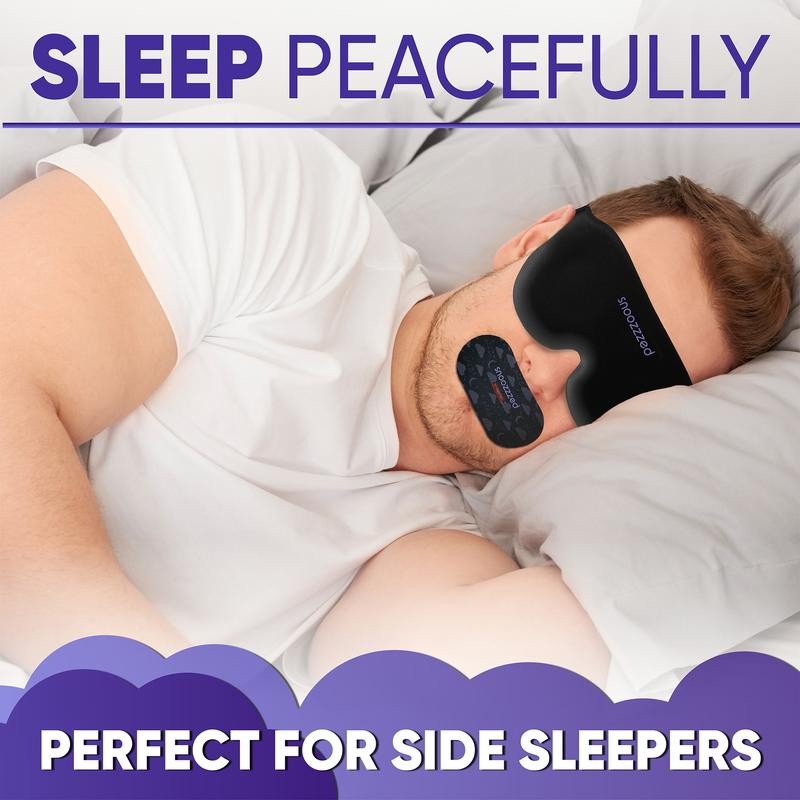 snoozzzed Memory Foam 3D Sleep Mask - Fits all Sizes,