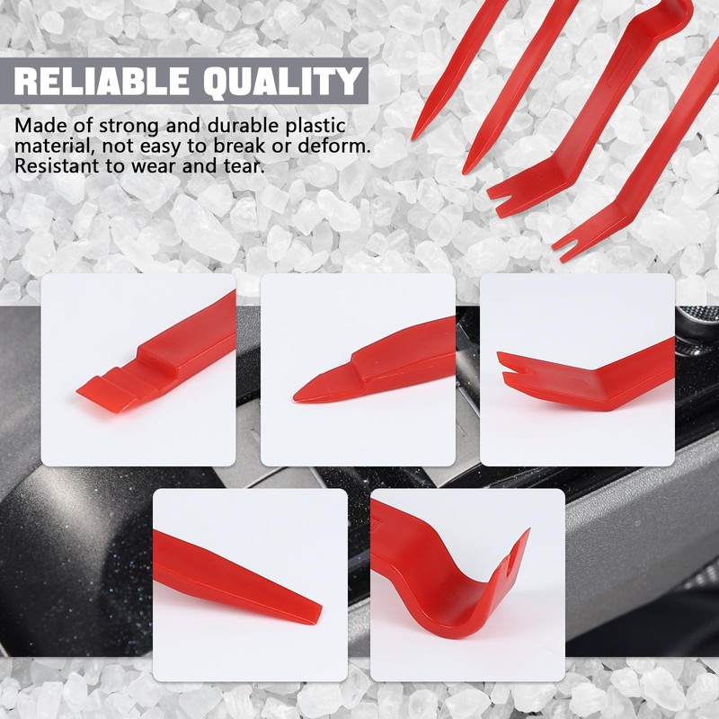 wuyaoyao 5PCS Auto Trim Removal Tool kit, No Scratch Plastic