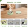 Dayinkes Mosquito Coil Holder, Detachable Incense Burner with Separator, Portable