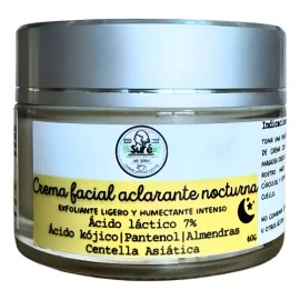 Crema Facial Nocturna Ácido Láctico Y Ácido Kojico 60g Normal A Seca Noche