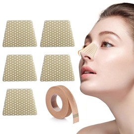 6 Pieces Set Thermoplastic Nose Splints Trapezoid Nasal Splints Brace Cast Nose External Support Protector for Rhinoplasty Septoplasty