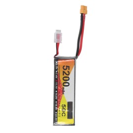 RC Lipo Battery 11.1V 50C Discharge Rate 3S 5200mAh Remote Control Power Battery with XT60 Plug Connector