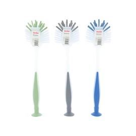 Sorbo Dish Brush with Suction Cup, Multi-Colour, 29 x 7.5 x 6 cm