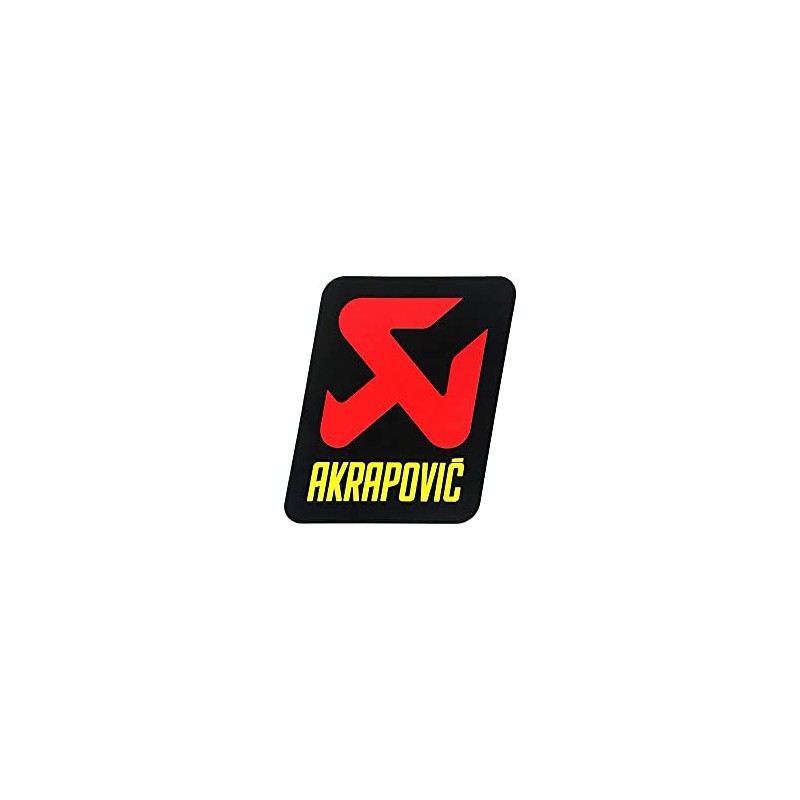 AKRAPOVIC P-HST14AL Heat Resistant Silencer Sticker 3.4 x 2.6 inches