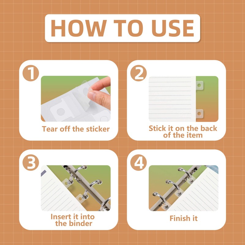 500PCS Clear Binder Hole Reinforcement Stickers, Self-Adhesive Hole Punch Reinforcement