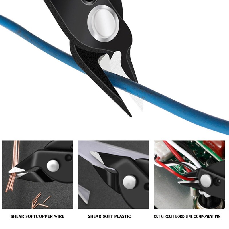Side Cutters, Small, Wire Cutter, Black, Mini Pliers Jewellery Making,