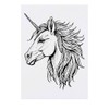 'Unicorn Mane' Temporary Tattoo - Water Resistant, Skin-Safe, Non-Toxic Transfer