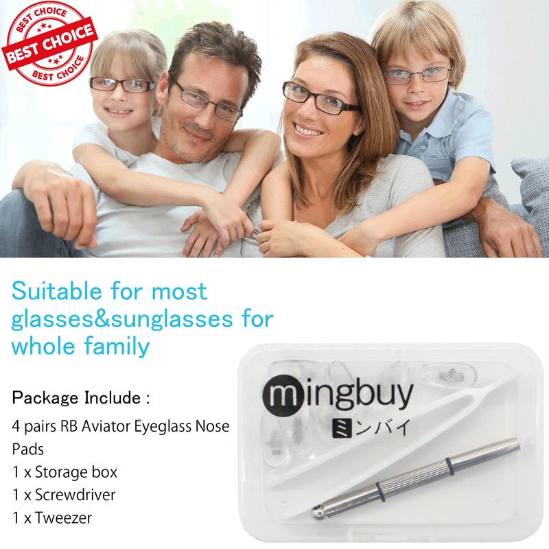 Eyeglass Nose Pads Anti-Slip Upgraded Soft Nose Pad Eyeglass Repair