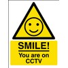 SMILE! You're on camera!-200 X 300mm-3mm Aluminium Composite with Channel