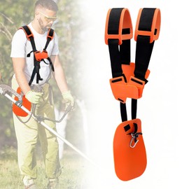 Bemaxy Lawn Mower Trimmer Harness Strap - Adjustable Grass Brush Cutter Shoulder Strap Garden Aid Parts