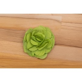 stylesilove Women Multi-Layer Fabric Tulle Flower Hair Clip Elegant Rose Alligator Hair Barrettes (Green Apple)
