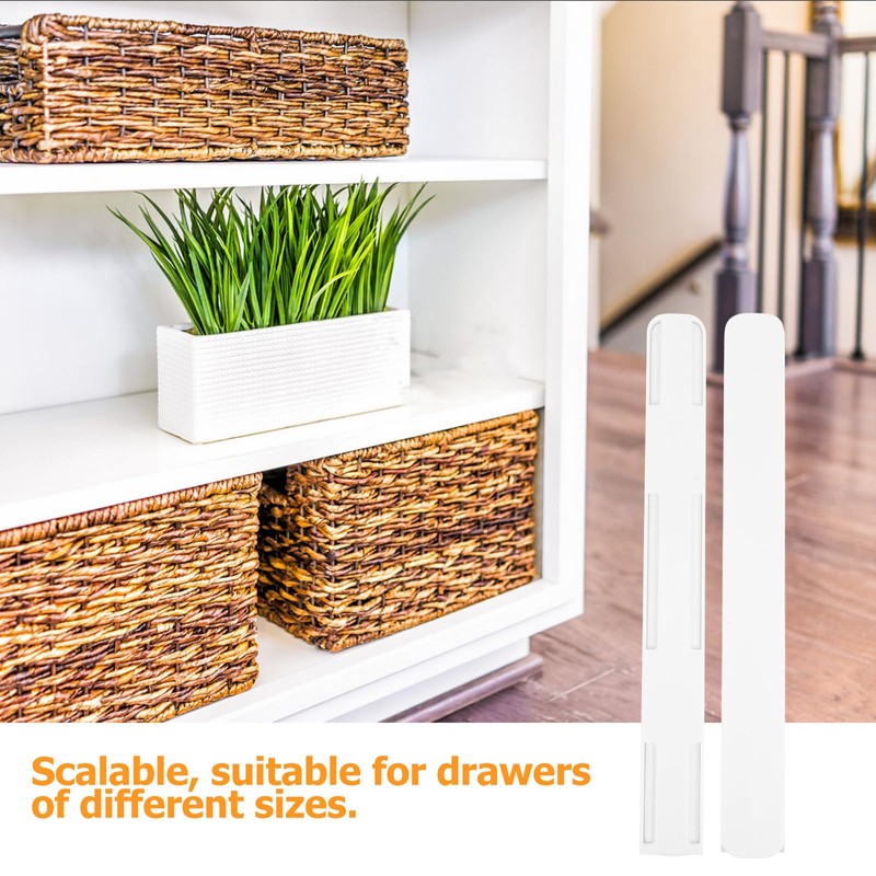 DOITOOL 6 Pcs Slide Rail Accessories Drawer Rails Peel and