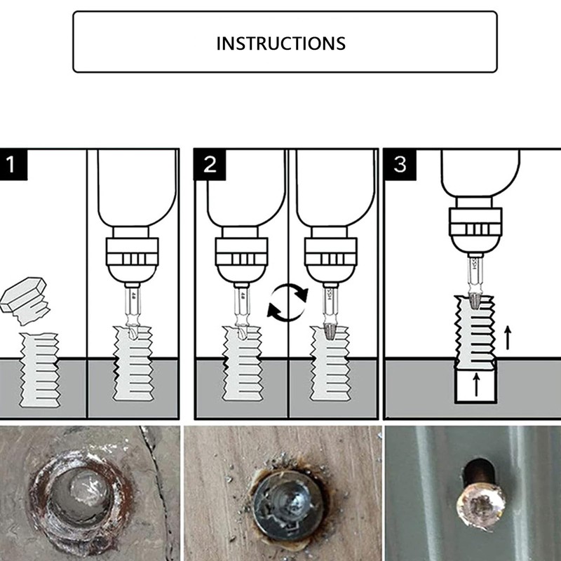 33pcs Damaged Screw Extractor Kit,Broken Wire Extractor Damaged Screw Remover