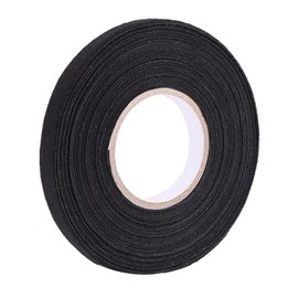Kodrily High Temp Automotive Tape, Polyester Heat Cloth Wiring Harness Tape, Multipurpose Automotive Wiring Harness Tape for Car Wiring Harness Wrapping, 9mmx15m, Black