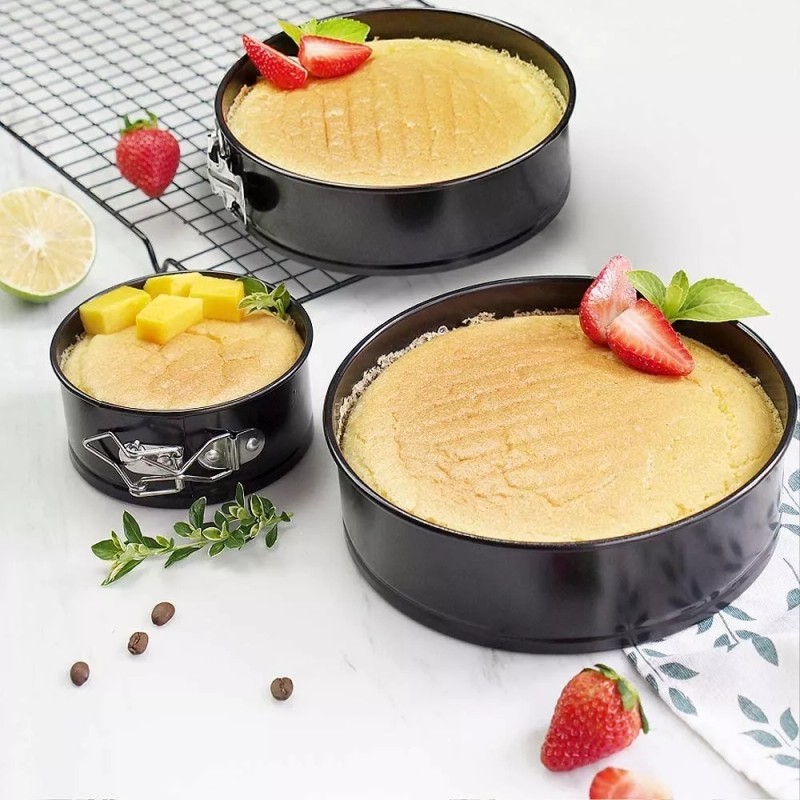 MARZSEFLO Moldes Pasteles Repostería Desmontables Para Tartas 3 Piezas