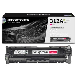 1 Pack 312A|CF383A Magenta Toner Cartridge, High Yield 3,200 Pages, Replacement for HP 312A|CF383A Color Laserjet Pro MFP M476dw MFP M476dn MFP M476nw Printer