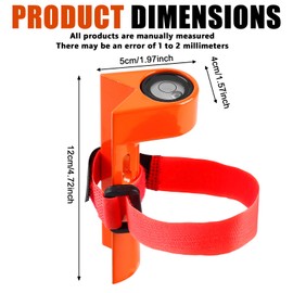 Centring Rod, Bar Spirit Level in Aluminium Quality, Dragonfly Spirit Level, Carbon Fibre Leveling Level for Right Angle Water Scale, 90 Leveler for Round or Square Tower Ruler
