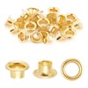 DEVPSISR 250pcs Grommets Eyelets,Copper Small Eyelets for Fabric,Leather,Curtains(Gold 3.1MM)
