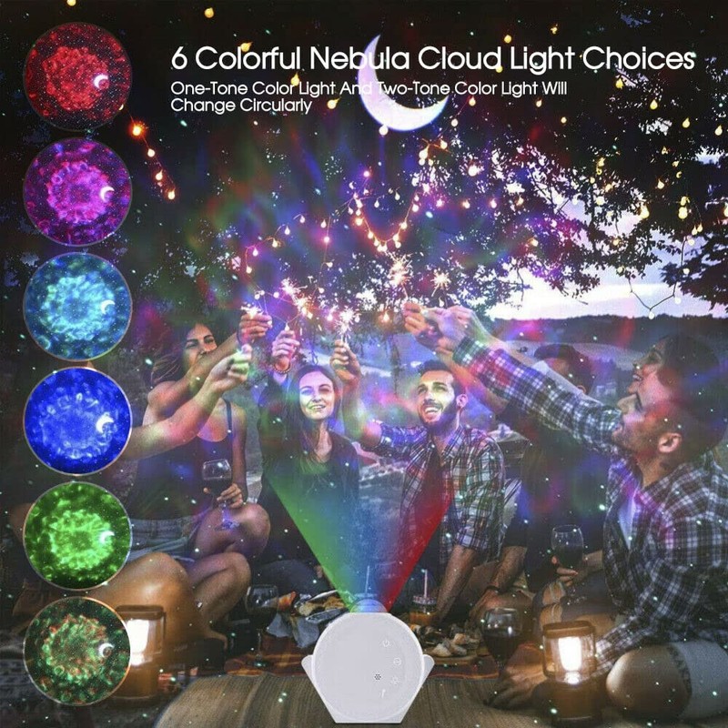 Galaxy Starry Night Light 3In1 LED Projector 3D Ocean Star