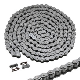 Patioer #50 Roller Chain, 10 Feet Carbon Steel Chain with 2 Free Connecting Links