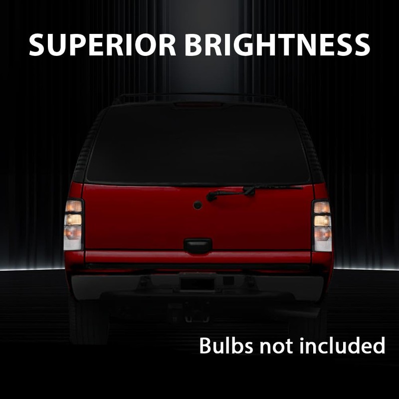 PIT66 Tail Lights Assembly Compatible with Chevy Suburban Tahoe 2000-2006,