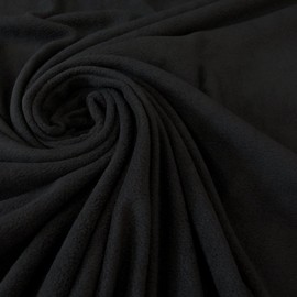 Fabric by the Metre Fleece Polar Fleece Soft Cuddly Black Dress Fabric Price Per Metre
