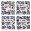 Sass & Belle Blue Willow Coasters