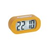 Karlsson KA5753YE LCD Backlit Digital Alarm Clock Gummy Rubberized ABS