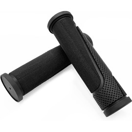 Children's Bicycle Grips - Handlebar Grips MTB Bicycle with Non-Slip Rubber | 120 mm Bicycle Grips Ergonomic Handlebar Grips for 22.2 mm MTB, Mountain Bike, Road Bike Grips (A Black/Classic)