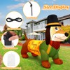 Leyndo 5.3 Ft Thanksgiving Dachsund Dog Inflatable Fall Blow up