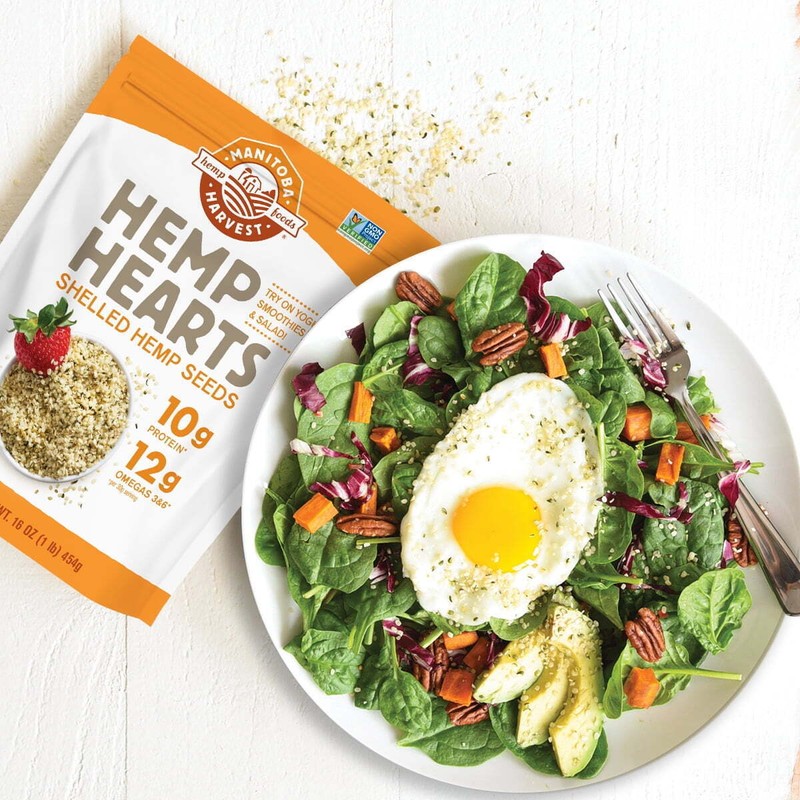 Manitoba Harvest Hemp Hearts Shelled Seeds, 12g Omega 3 &