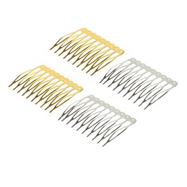 FSSTUD Pack of 20 10 Teeth Hair Clips Combs Metal Hair Side Combs Wedding Veil Hair Comb Pins DIY Hair Accessories for Women Girls