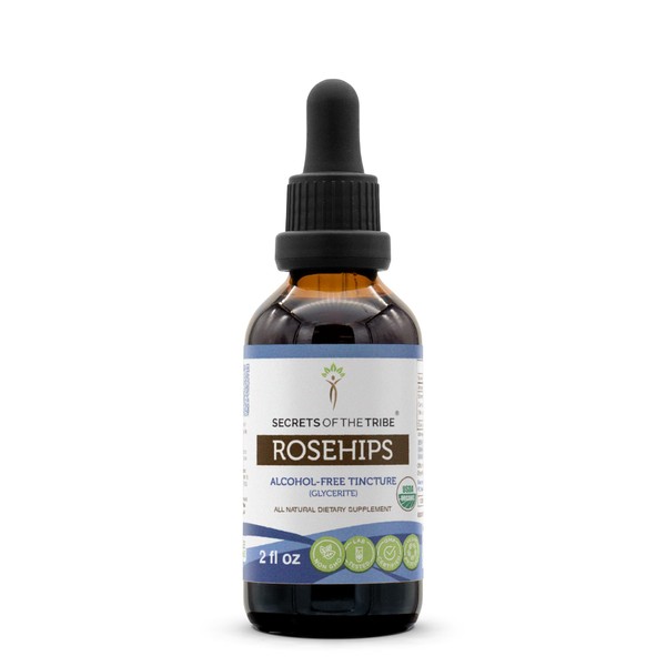 Secrets of the Tribe Rosehips USDA Organic | Alcohol-Free Extract,