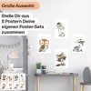 CreativeRobin Cute Baby Forest Animals Children's Poster DIN A4 Nursery
