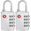 ZHEGE Luggage Locks, TSA Approved Travel Lock, 4 Digit Suitcase